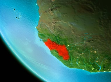 Gine kırmızı akşam