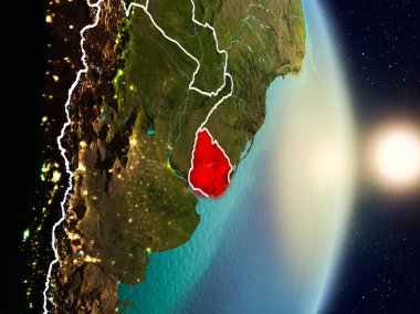 Uruguay gündoğumu sırasında