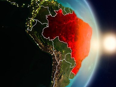 Brezilya gündoğumu sırasında