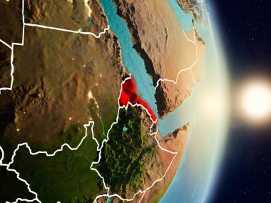 Eritre gündoğumu sırasında