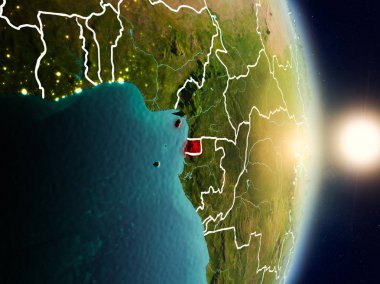 Ekvator Ginesi gündoğumu sırasında