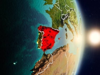 Gündoğumu sırasında İspanya