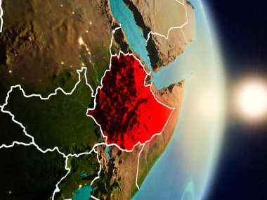 Etiyopya gündoğumu sırasında