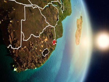 Svaziland gündoğumu sırasında