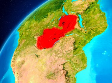 Uzaydan yeryüzündeki Zambiya