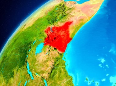 Uzaydan yeryüzündeki Kenya
