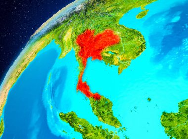 Uzaydan yeryüzündeki Tayland