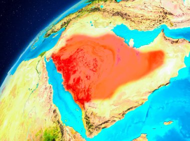Suudi Arabistan dünyanın uzaydan