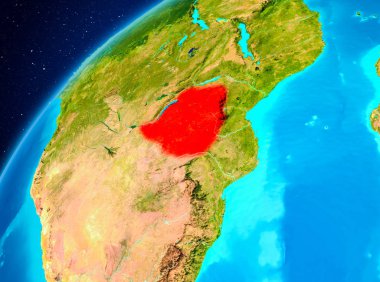 Uzaydan yeryüzündeki Zimbabve