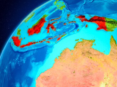 Endonezya dünyanın uzaydan