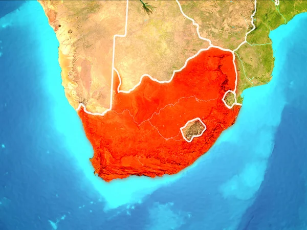 Karte von Südafrika — Stockfoto