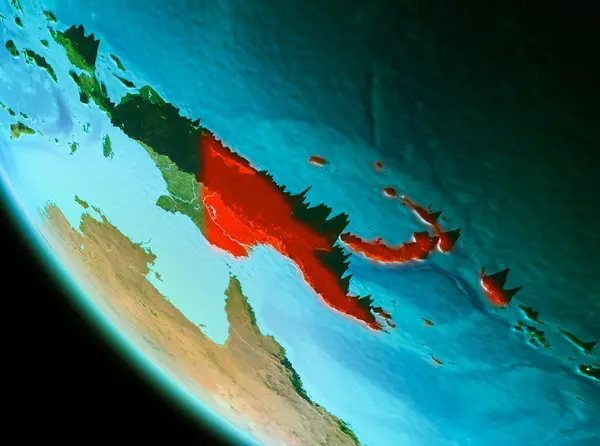 Papua Yeni Gine kırmızı akşam