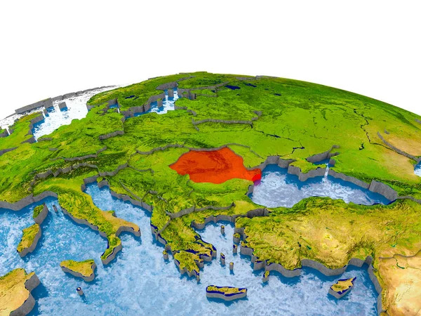 A modell a föld Románia — Stock Fotó