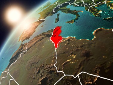 Tunus Planet Earth günbatımı