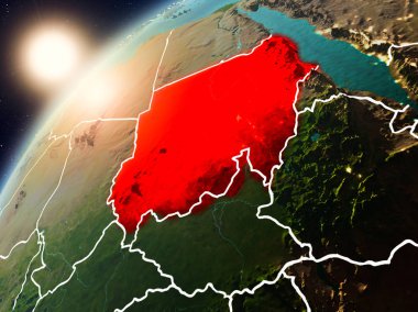 Sudan Planet Earth günbatımı