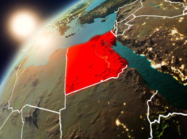 Mısır Planet Earth günbatımı