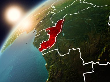 Kongo Planet Earth günbatımı