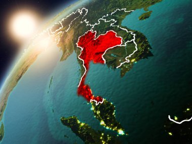 Tayland Planet Earth günbatımı