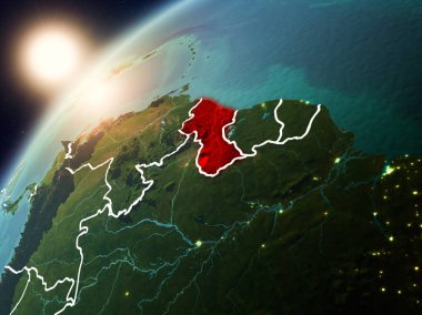 Guyana Planet Earth günbatımı