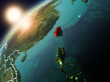 Tayvan Planet Earth günbatımı