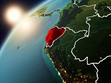 Ekvador Planet Earth günbatımı