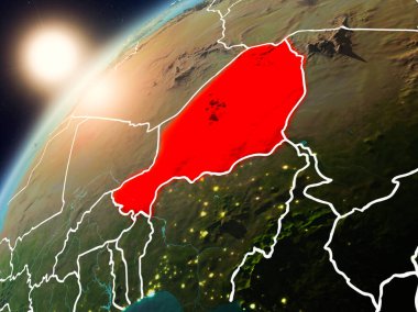 Nijer Planet Earth günbatımı