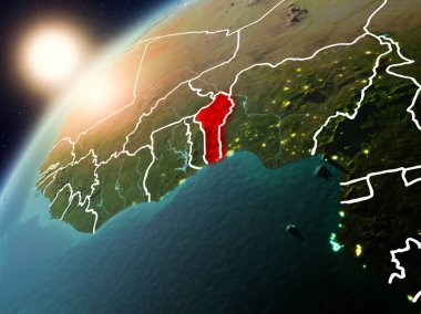 Benin Planet Earth günbatımı