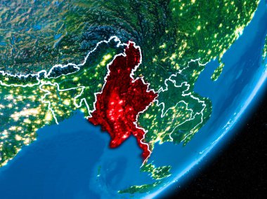 Gece boyunca Myanmar