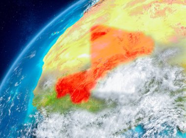 Kırmızı Mali alan görünümünde