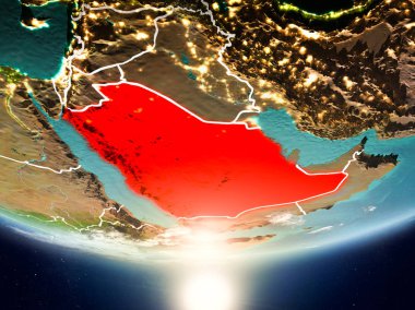 Suudi Arabistan ile Planet Earth Güneş