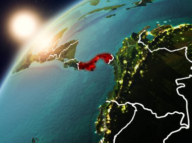 Panama Planet Earth günbatımı