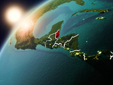 Belize Planet Earth günbatımı