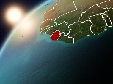 Sierra Leone Planet Earth günbatımı