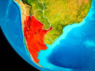 Arjantin dünyanın uzaydan