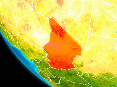 Chad uzaydan yeryüzündeki