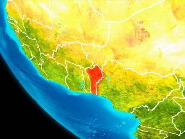 Benin uzaydan yeryüzündeki