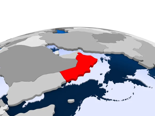 也门政治的地球上 — 图库照片