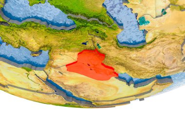 Irak kırmızı Earth modeli