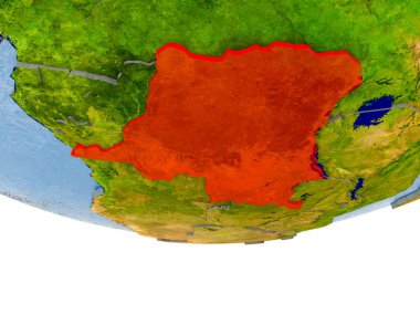 Demokratik Cumhuriyeti Kongo red Earth modeli