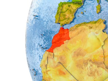 Fas Haritası modeli bir küre