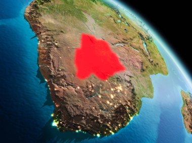 Botsvana dünya üzerindeki sabah