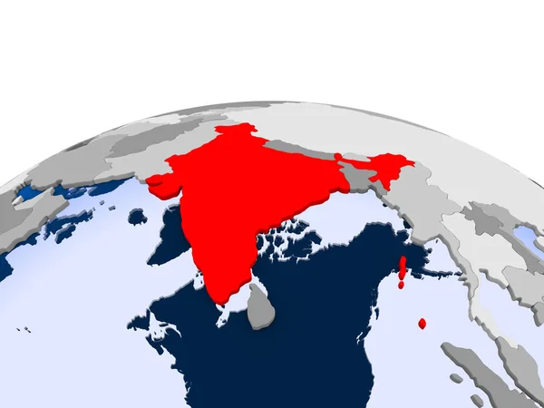 Indonezja na Globus polityczny — Zdjęcie stockowe