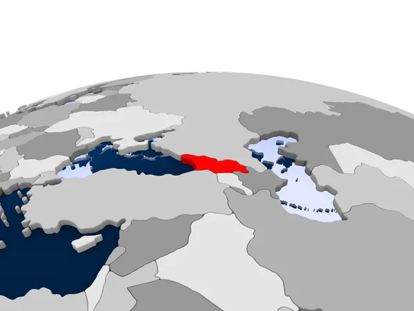 Iran on political globe — Stock Photo, Image