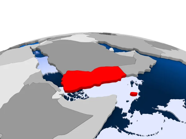 Cibuti siyasi dünya üzerinde — Stok fotoğraf