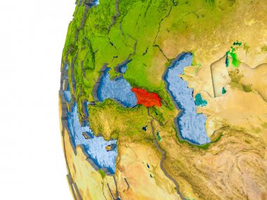 Gürcistan Haritası modeli bir küre