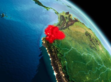 Ekvador dünya üzerindeki sabah