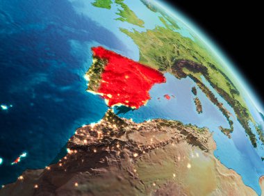 İspanya Dünya üzerindeki sabah