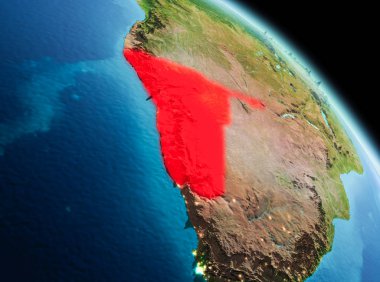 Namibya dünya üzerindeki sabah