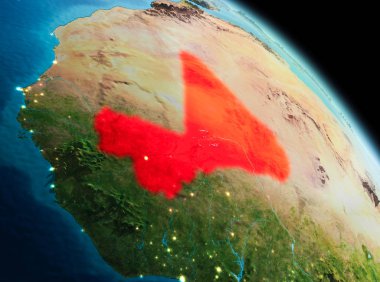 Mali dünya üzerindeki sabah