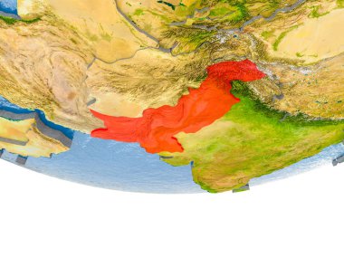 Pakistan Earth modeli kırmızı